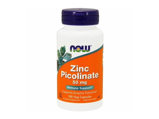 Now Foods Zinc Picolinate 50 mg 60 vcaps front