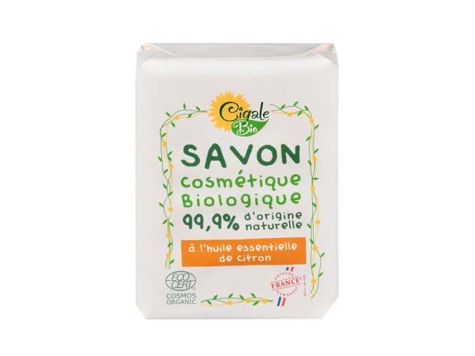 Cigale BIO - Mýdlo s citronovým esenciálním olejem 100 g
