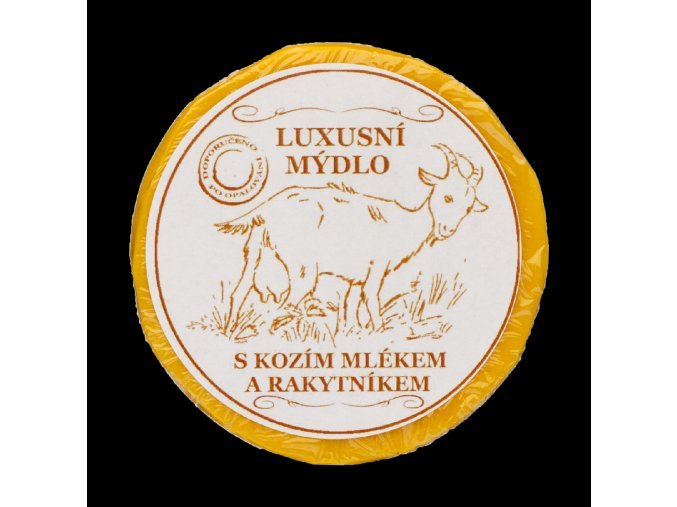 Kozí mýdlo malé rakytník čelo