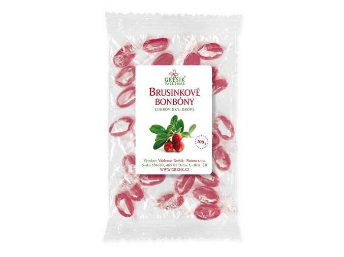 Brusinkové bonbóny