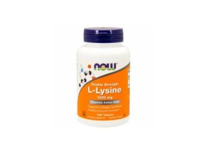 Now Foods L Lysine 1000mg 100tablet front