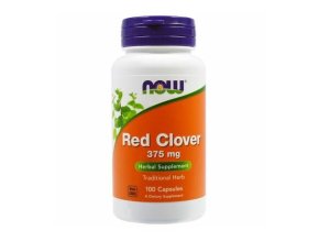 Now Foods Red Clover Jetel Lucni 375mg 100kapsli front