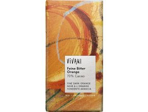 Vivani Bio hořká čokoláda pomerančová 100g