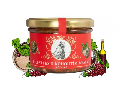 vineco rillettes s kohoutim na vine