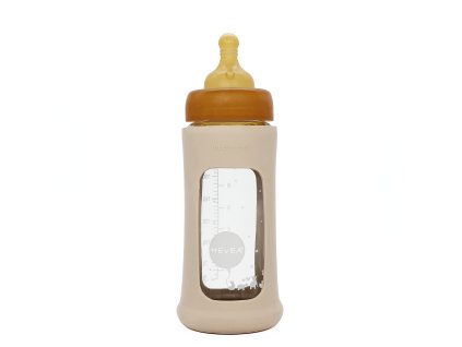 Naturakid hevea dojcenska flasa zo skla a prirodneho kaucuku 250 ml
