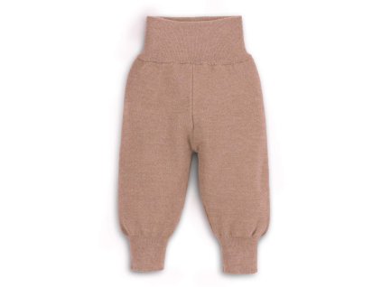 Naturakid halfen nohavice pre babatka z merino vlny ruzove