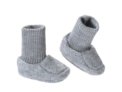 NaturaKid disana obuv pre babatka z organickej varenej merino vlny siva