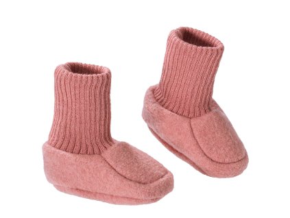 naturakid disana obuv pre babatka z organickej varenej merino vlny jemna ruzova