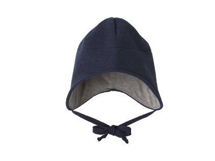 naturakid disana detska ciapka z varenej merino vlny indigo modra