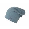 Naturakid pickapooh detska beanie ciapka z vlny a hodvabu modra