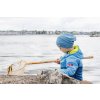 Naturakid pickapooh detska beanie ciapka z vlny a hodvabu modra 1