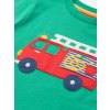Naturakid kite detske zelene tricko s kratkym rukavom hasici aplikacia