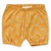 Naturakid sense organics zlte detske kratke nohavice