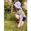 Naturakid pickapooh letny klobuk pre dievcata s kvetinovym vzorom naturakid