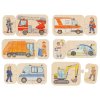 naturakid goki drevene puzzle vozidla a zamestnanie