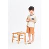 naturakid sense organics hnede muselinove detske kratke nohavice outfit