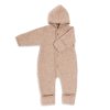 naturakid engel fleecovy overal z merino vlny bezova