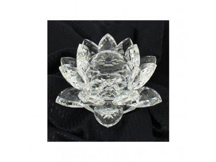kristalovy kvet lotos 16cm cira