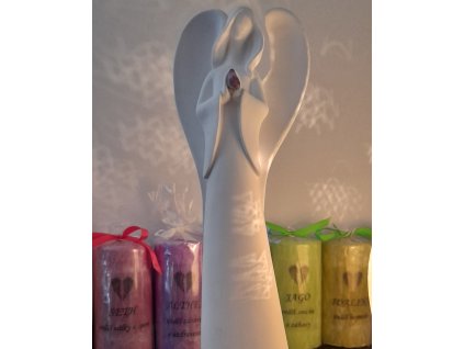ANDĚL S AMETYSTEM, 26 CM