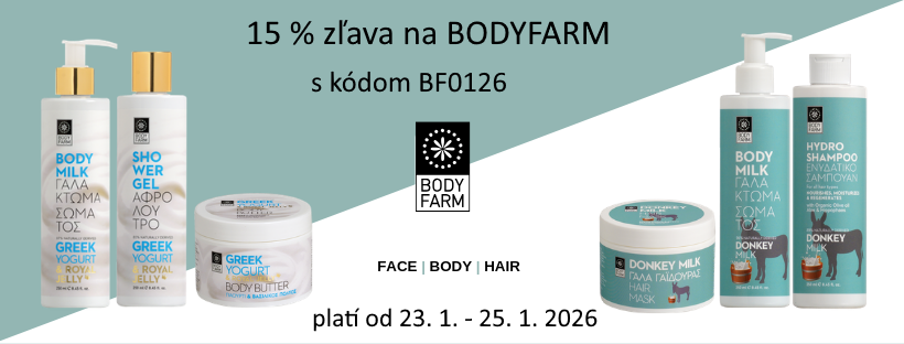 Bodyfarm so zľavou 15 % len od 23.1.-25.1.2026