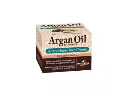 Argan Oil Arganový krém proti vráskam na tvár pre normálnu a suchú pokožku