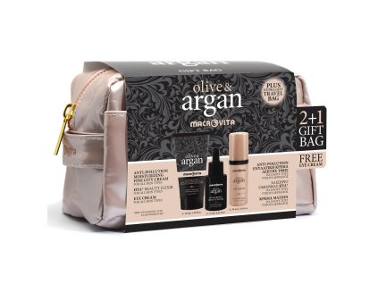 36042 Olive & Argan Gift set fine city cream+hya elixir+eye cream