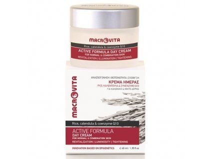 Macrovita Active formula day cream - 1/2027  Macrovita Rice, calendula & coenzyme Q10 product line