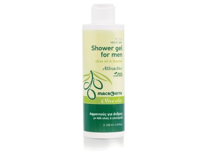33061 shower gel for men ATTRACTIVE olive oil licorice 200ml 16571 2