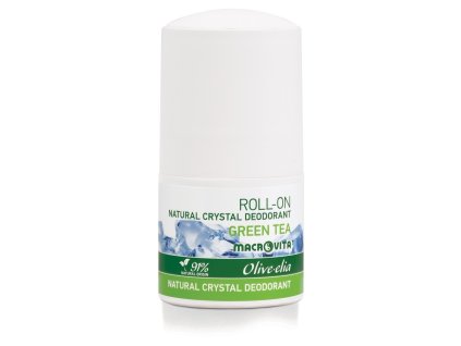 33151 OLIVE ELIA natural crystal deodorant roll on GREEN TEA 50ml 54130 3