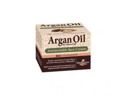 Argan Oil Arganový krém proti vráskam na tvár pre normálnu a zmiešanú pokožku