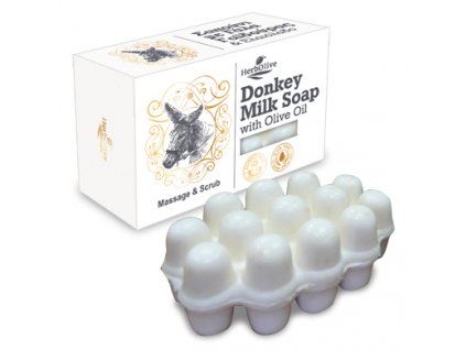 Herbolive Masážne mydlo s oslím mliekom  Herbolive Massage Soap With Donkey Milk