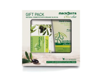 33727 Olive Elia Gift set hand cream classic mini + olive soap natural