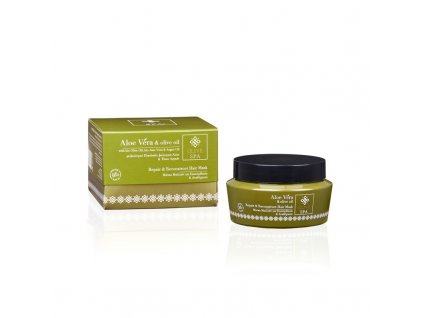 Aloe Vera & olive oil Hojivá a regeneračná maska na vlasy