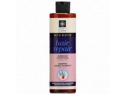 BodyFarm Regeneračný šampón na vlasy proti lupinám / suchá pokožka hlavy