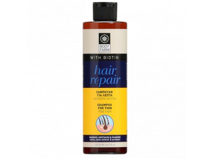 BodyFarm Regeneračný šampón pre tenké a slabé vlasy