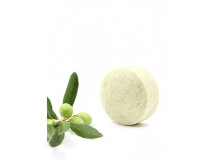 Vis Olivae Round stone mosaic soap mint, green clay and pumice  Vis Olivae Round stone mosaic soap mint, green clay and pumice