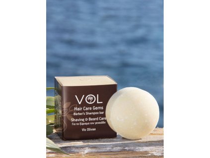 Vis Olivae Tuhý šampón na fúzy a bradu  Vis Olivae Mustache & beard solid shampoo