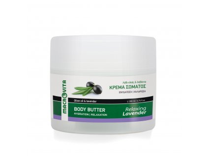 Macrovita Relaxačné telové maslo s levanduľou  Olive Oil Body butter relaxing lavender