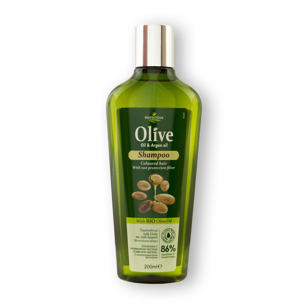 Madis Herbolive Shampoo for coloured hair with argan oil - Šampón s arganovým olejom (farbené vlasy)  200 ml