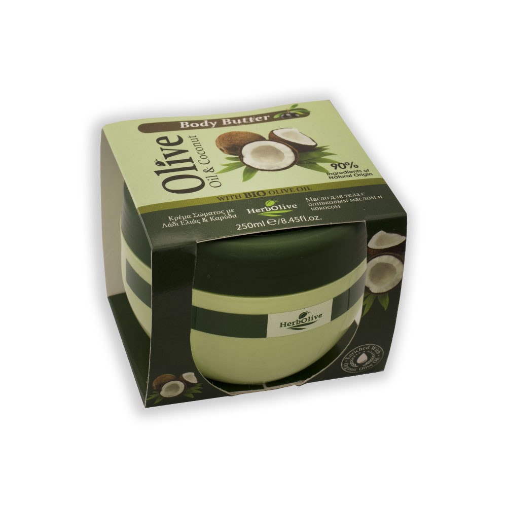 Madis Herbolive Body butter coconut - Telové maslo s kokosom  250 ml