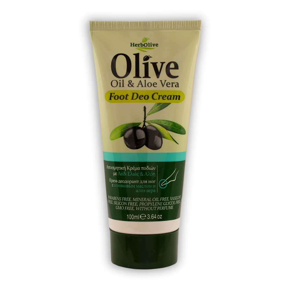 Madis Herbolive Foot cream deodorant - Parfumovaný krém na nohy s olivami  100 ml