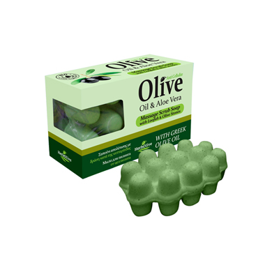 Madis Herbolive Massage soap with aloe vera - Masážne mydlo s aloe vera  100 g