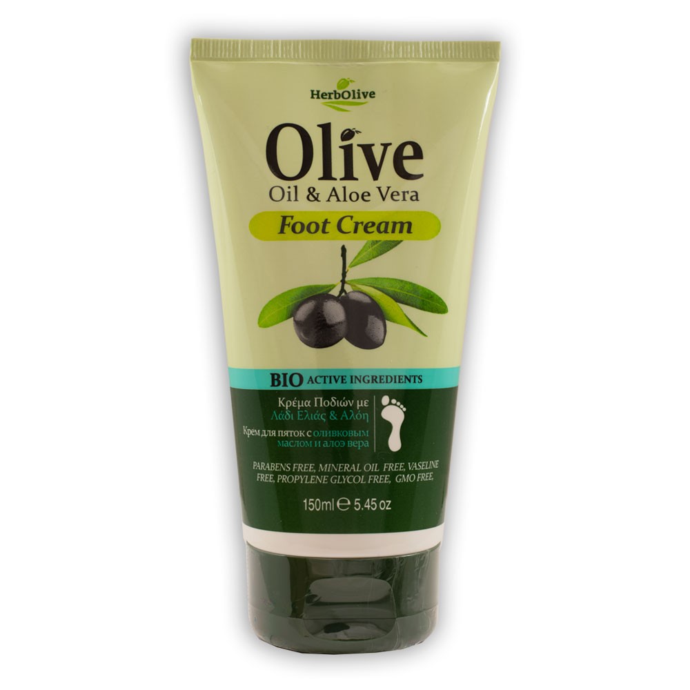Madis Herbolive Foot care cream aloe vera - Krém na nohy s aloe vera  150 ml