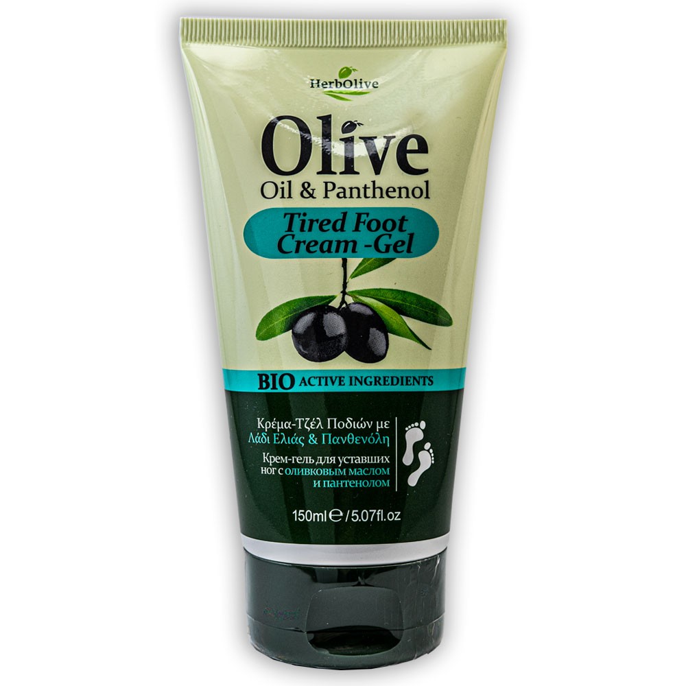 Madis Herbolive Foot tired gel with panthenol - Krém pre unavené nohy s pantenolom  150 ml