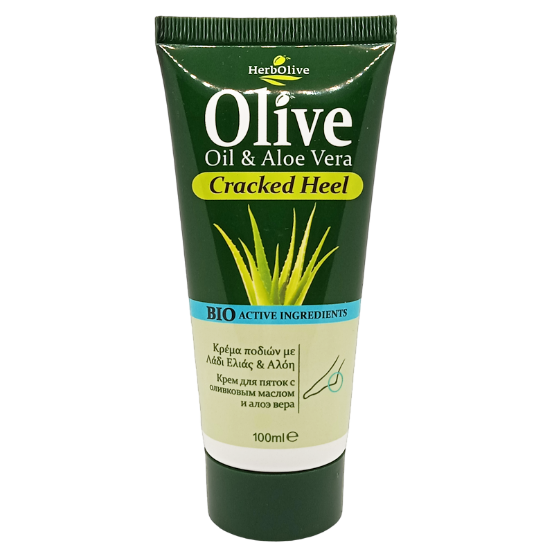 Madis Herbolive Foot cracked heel cream - Krém na popraskané päty s olivovým olejom a aloe vera  100 ml