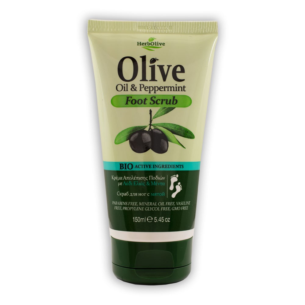Madis Herbolive Foot scrub peppermint - Mätový peeling na nohy  150 ml