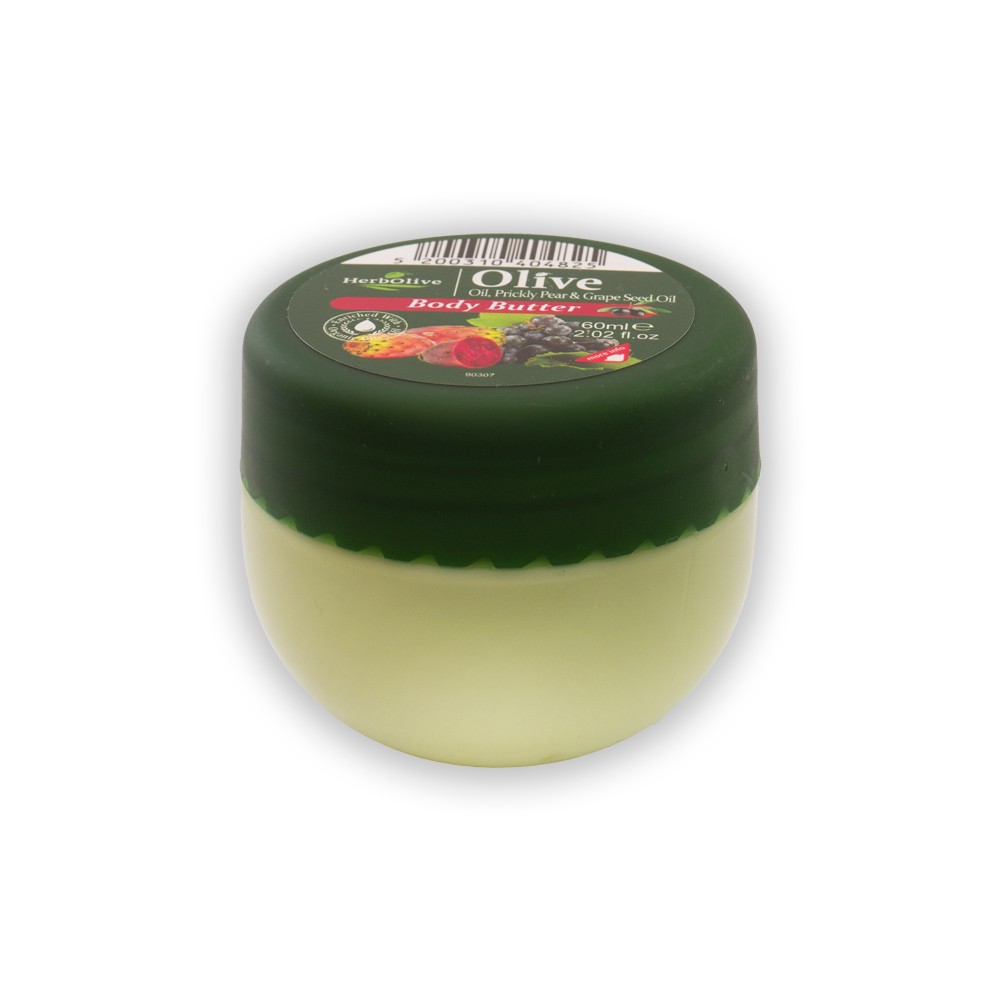 Madis Herbolive Body butter prickly pear and grape mini - Telové maslo s opunciou a hroznovými jadierkami mini  60 ml