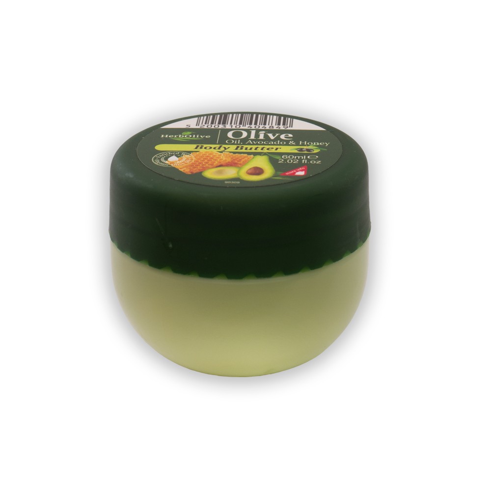 Madis Herbolive Body butter avocado and honey mini - Telové maslo s avokádom a medom mini  60 ml