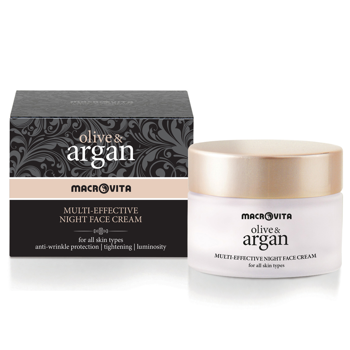 Macrovita Olive & Argan Multi-Effective Night face cream - Multifunkčný nočný krém  50 ml
