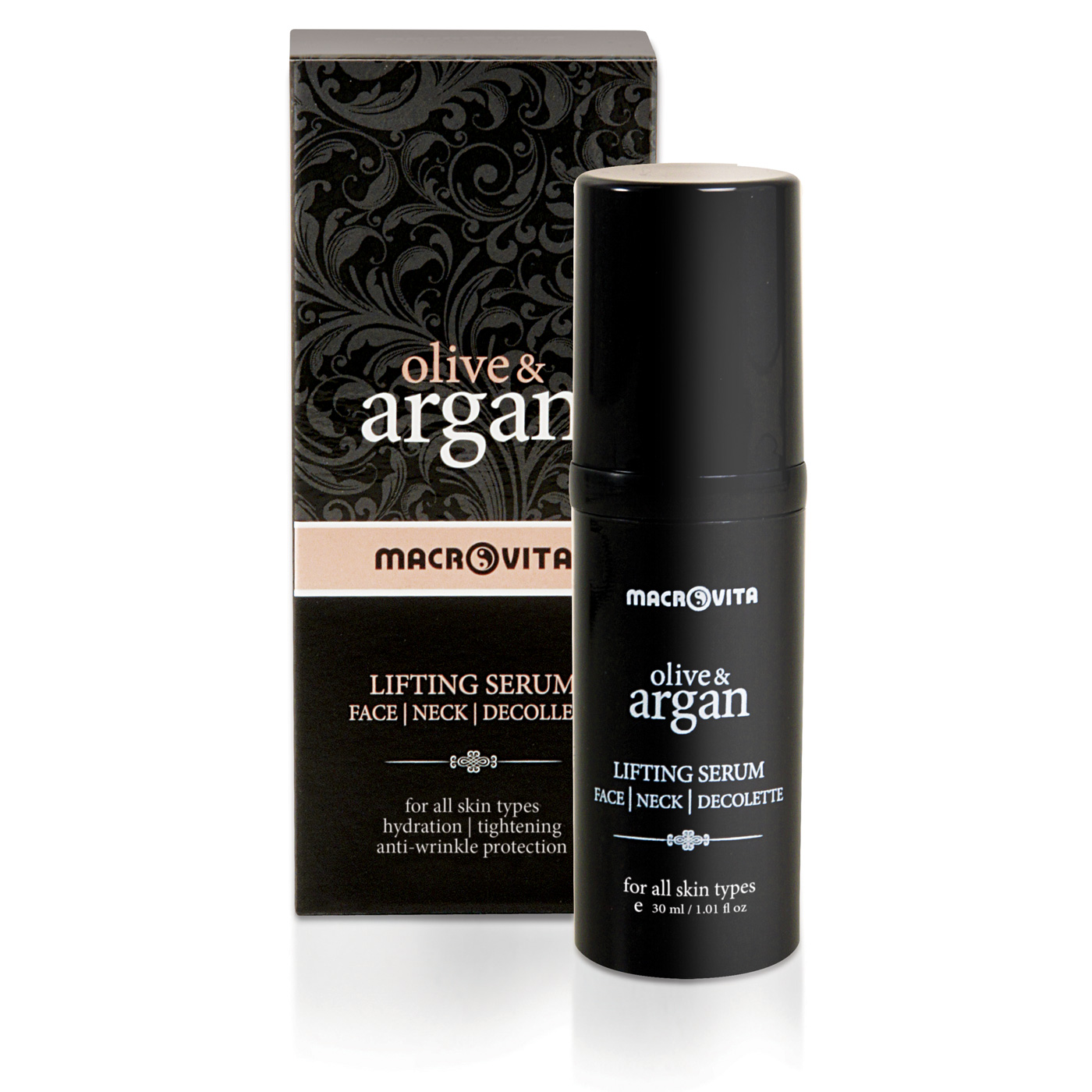 Macrovita Olive & Argan Lifting serum face/neck/decollete - Liftingové sérum na tvár, krk a dekolt  30 ml